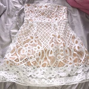White lace dress